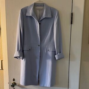 Tahari Light Blue Trench Coat